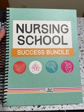 Nursing School Success Bundle Spiral Notebook - Teal